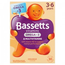 Bassetts 3-6 Years Omega 3 and Multi Vitamins Orange 30S