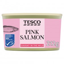 Tesco Wild Pacific Pink Salmon 212g