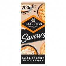 Jacobs Savours Salt and Black Pepper Bakes 200g