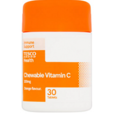 Tesco Chewable Vitamin C 200mg 30s