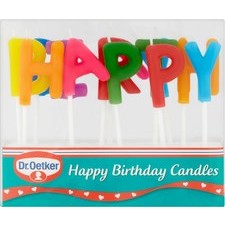 Dr Oetker Happy Birthday Stick Candles