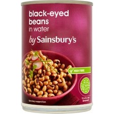 Sainsburys Black Eyed Beans In Water 400g