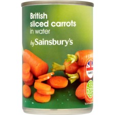 Sainsburys Sliced Carrots in Water 300g
