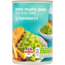 Sainsburys Chip Shop Style Mushy Peas 300g