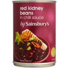 Sainsburys Red Kidney Beans in Chilli Sauce 400g