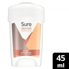 Sure Women Maximum Protection Sports Anti Perspirant Deodorant Cream 45ml