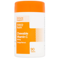 Tesco Chewable Vitamin C 500mg 90s