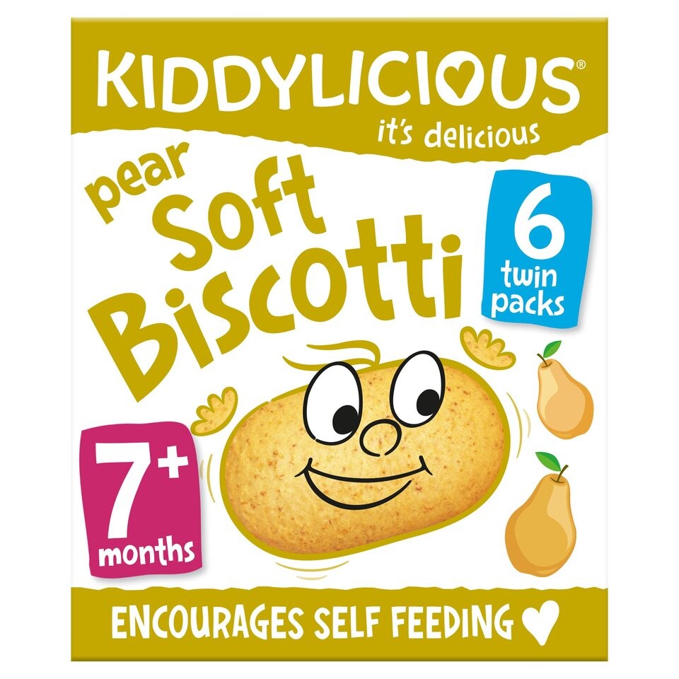 Kiddylicious Pear Soft Biscotti 6 x 20g