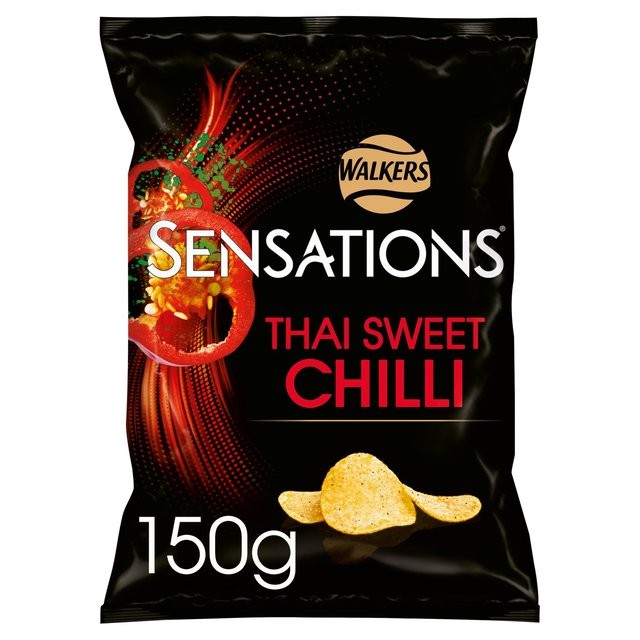 Walkers Sensations Thai Sweet Chilli Crisps 150g